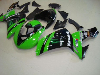Verde Monster Carrera Carenado Moto Kawasaki ZX10R 2006-2007