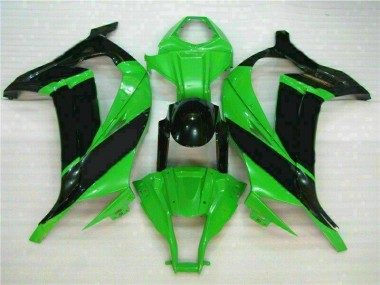 Verde Negro ABS Moto Plástico Kawasaki ZX10R 2011-2015