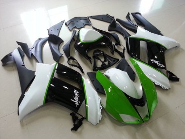 Verde Negro Blanco Carenado Moto Kawasaki ZX6R 2007-2008