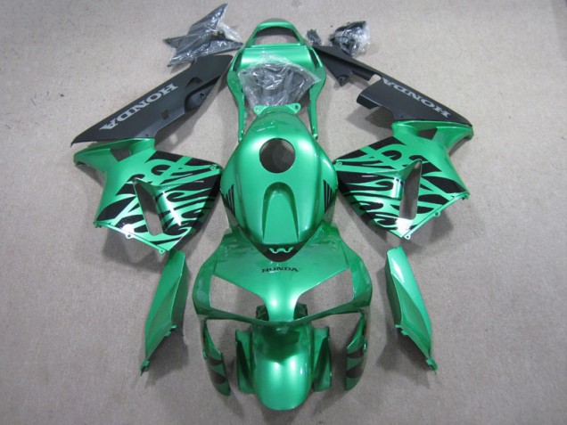 Verde Negro Carenado Moto Honda CBR 600 RR 2003-2004