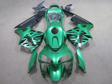 Verde Negro Carenado Moto Honda CBR 600 RR 2007-2008