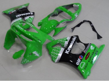 Verde Negro Carenado Moto Kawasaki ZX6R 1998-1999