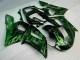 Verde Negro Carenado Moto Yamaha R6 1998-2002 Verde Negro Carenado Moto Yamaha R6 1998-2002