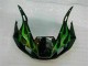 Verde Negro Carenado Moto Yamaha R6 1998-2002 Verde Negro Carenado Moto Yamaha R6 1998-2002