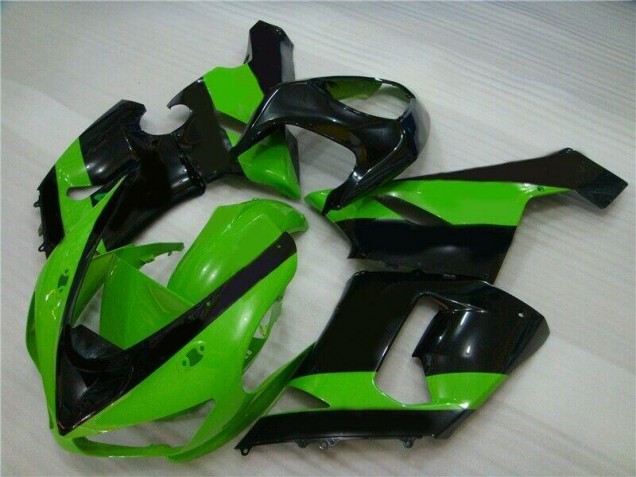 Verde Negro Inyección Kit Carenado Moto Kawasaki ZX6R 2005-2006 Verde Negro Inyección Kit Carenado Moto Kawasaki ZX6R 2005-2006