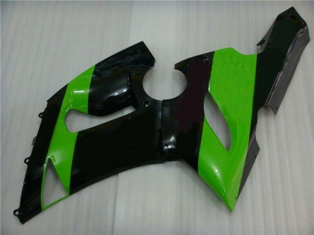 Verde Negro Inyección Kit Carenado Moto Kawasaki ZX6R 2005-2006 Verde Negro Inyección Kit Carenado Moto Kawasaki ZX6R 2005-2006