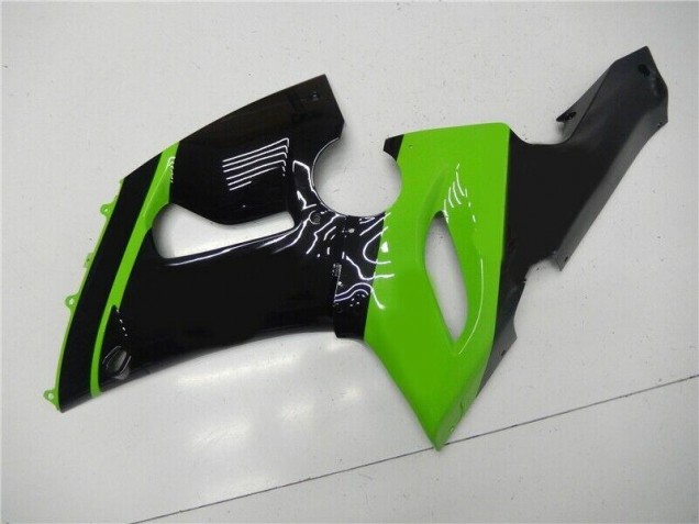 Verde Negro Kit Carenado Inyección Kawasaki ZX6R 2005-2006