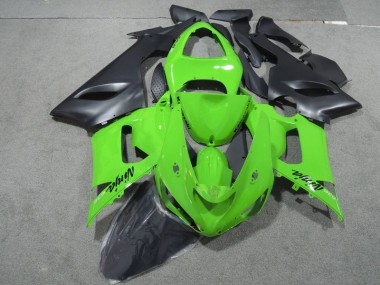 Verde Negro Ninja 636 Carenado Moto Kawasaki ZX6R 2005-2006