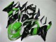 Verde Negro Plástica Moto Kawasaki ZX6R 2013-2018 Verde Negro Plástica Moto Kawasaki ZX6R 2013-2018