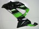 Verde Negro Plástica Moto Kawasaki ZX6R 2013-2018 Verde Negro Plástica Moto Kawasaki ZX6R 2013-2018